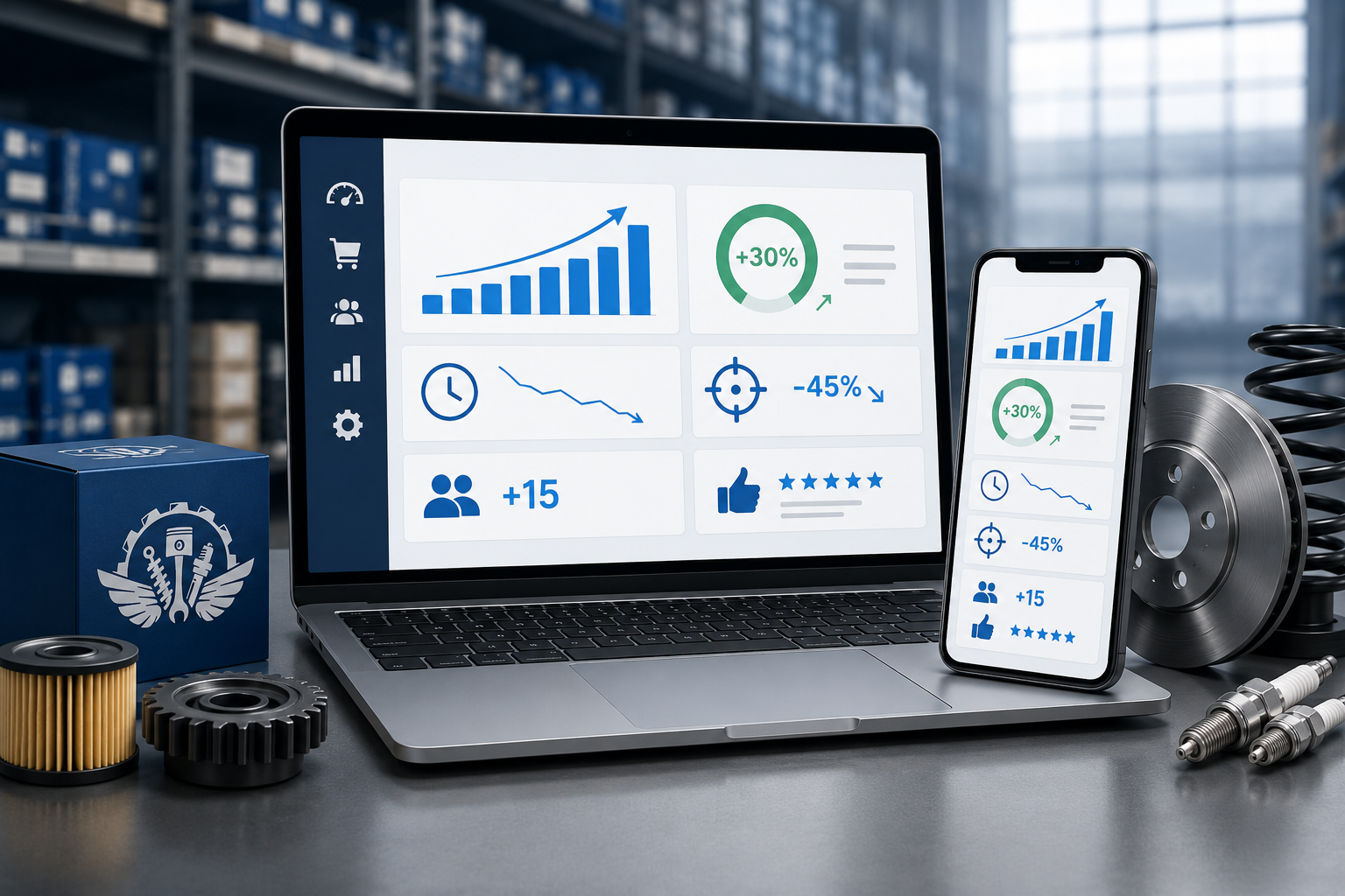 increse sales of auto parts online
